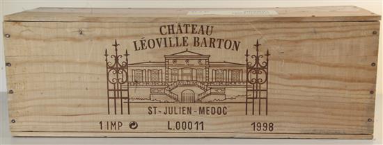 An Imperial of Chateau Leoville Barton, St Julien, Medoc, 1998.